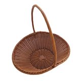 Panier papillon de présentation tressé plastique 46 x 37 x 42 cm