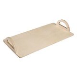 Plateau bois de présentation avec poignées naturel 40 x 20 x 7 cm