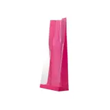 Sachet SOS Rose fond PP 8 x 4 x 20 cm - Sachet confiserie - Sachet bonbons - Lot de 50