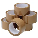 Ruban adhésif PVC havane 48 mm x 66 m - Ruban adhésif emballage - Lot de 36