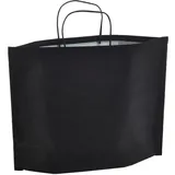 Sac kraft noir à poignées torsadées 46+15x31,5cm 90g/m² (x50)