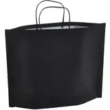 Sac kraft noir à poignées torsadées 46+15x31,5cm 90g/m² (x50)