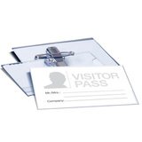 Badges PVC double attache