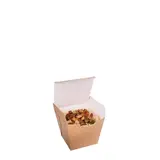 Pot à pâtes carton 450 ml - Emballage pasta box - Brun - Lot de 50