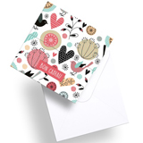 Bon cadeau coeur 12x12cm - Chèques cadeaux