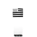 Sachet polypro fond PP Bretagne 10 x 22 cm 35µ - Sachet confiserie - Sachet bonbons - Lot de 100