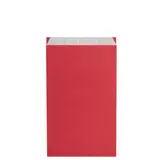 Pochette cadeau kraft vergé rouge cerise 18 x 6 x 35 cm - Sachet kraft - Lot de 250