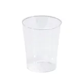 Gobelet plastique 5 cl ø 4,2 x 5,2 cm - Gobelet réutilisable - Verre plastique - Transparent - Lot de 50