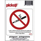 Pictogramme adhésif  Interdiction de vapoter
