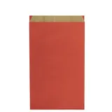 Pochette cadeau kraft vergé rouge 25 x 6,5 x 41 cm - Sachet kraft - Lot de 250