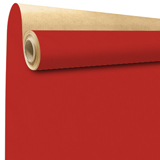 Papier cadeau kraft vergé rouge uni 50 cm x 250 m 60 g/m² – le rouleau