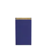 Pochette cadeau kraft vergé bleu marine 12 x 4,5 x 19,5 cm - Sachet kraft - Lot de 250