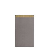 Pochette cadeau kraft vergé gris ciment 15 + 9 x 29 cm – Paquet de 250