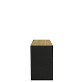 Pochette cadeau kraft vergé noir 7 x 12 cm - Sachet kraft - Lot de 250