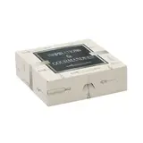 Boîte pâtissière carton blanc 26 x 26 x 5 cm Inspirations et gourmandises - Boîte traiteur - Lot de 50