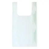Sac bretelle biodégradable transparent 25 x 7,5 x 44 cm plastique biosourcé - Rouleau de 300 sacs