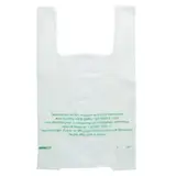 Sac bretelle biodégradable transparent 30 x 7,5 x 50 cm plastique biosourcé - Rouleau de 400 sacs