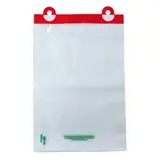 Sac plastique liassé à ouverture décalée transparent 2,38L 23 + 3 x 31 cm PEBD 50µ - Lot de 200