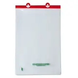 Sac plastique liassé à ouverture décalée transparent 11,33L 35 + 3 x 50 cm PEBD 50µ - Lot de 200