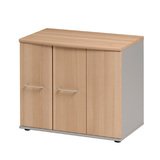 Rangement bas 3 portes 1 étagère