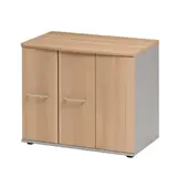 Rangement bas 3 portes 1 étagère