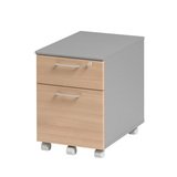 Caisson mobile 2 tiroirs Jazz+ hêtre ambré L 42 x P 60 x H 60 cm