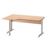 Bureau plan compact gauche  pieds métal