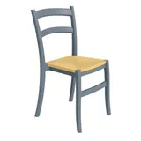 Chaise de réception Tiffany, gris anthracite