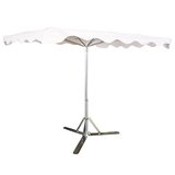 Parasol professionnel de marché - Parasol forain - Écru - 220 x 180 cm - armature alu, toile + housse
