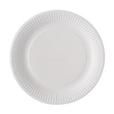 Assiettes plates en carton - Assiettes jetables
