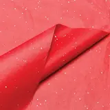 Papier de soie rouge pailleté 17g/m² 50 x 75 cm, 240 feuilles