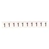 Chiffre 1 supplémentaire 9 mm - Argent - Lot de 20