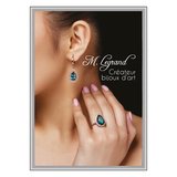 Cadre clic clac aluminium - Cadre clipsable - A4 - gris