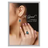 Cadre clic clac aluminium - Cadre clipsable - A4 - gris