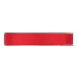 Ruban gros grain rouge 15 mm x 20 m coton - Ruban emballage cadeau