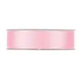Ruban gros grain rose pâle 25 mm x 20 m coton