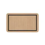 Étiquettes cadeaux adhésives vierges Kraft brun 32 x 19 mm - Boîte de 1000