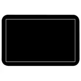 Étiquettes cadeaux adhésives noires vierges 38 x 25 mm - Boîte de 500