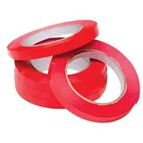 Ruban adhésif rouge pour scelleuse sachets plastique 12 mm x 100 m 28µ - Ruban de fermeture pour scelleuse - Lot de 12