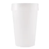 Gobelet plastique gradué 33 cl ø 7,2 x 11,3 cm - Gobelet réutilisable - Verre plastique - Blanc opaque - Lot de 50
