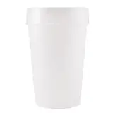 Gobelet plastique gradué 33 cl ø 7,2 x 11,3 cm - Gobelet réutilisable - Verre plastique - Blanc opaque - Lot de 50