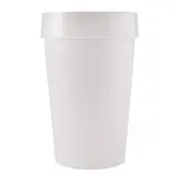 Gobelet plastique gradué 33 cl ø 7,2 x 11,3 cm - Gobelet réutilisable - Verre plastique - Blanc opaque - Lot de 50
