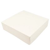 Boite patissiere blanche 22+22x8cm 265g/m²