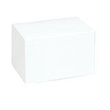 Boîte à bûche de Noël blanche 20 x 11 x H 10 cm 220 g/m² - Paquet de 25