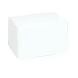 Boîte à bûche de Noël blanche 20 x 11 x H 10 cm 220 g/m² - Paquet de 25