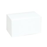 Boîte à bûche de Noël blanche 25 x 11 x H 10 cm 220 g/m² - Paquet de 25
