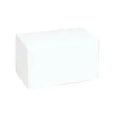 Boîte à bûche de Noël blanche 25 x 11 x H 10 cm 220 g/m² - Paquet de 25