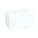 Boîte à bûche de Noël blanche 25 x 11 x H 10 cm 220 g/m² - Paquet de 25