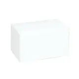 Boîte à bûche de Noël blanche 30 x 11 x H 10 cm 220 g/m² - Paquet de 25