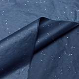 Papier de soie bleu marine pailleté 17g/m² 50 x 75 cm, 240 feuilles